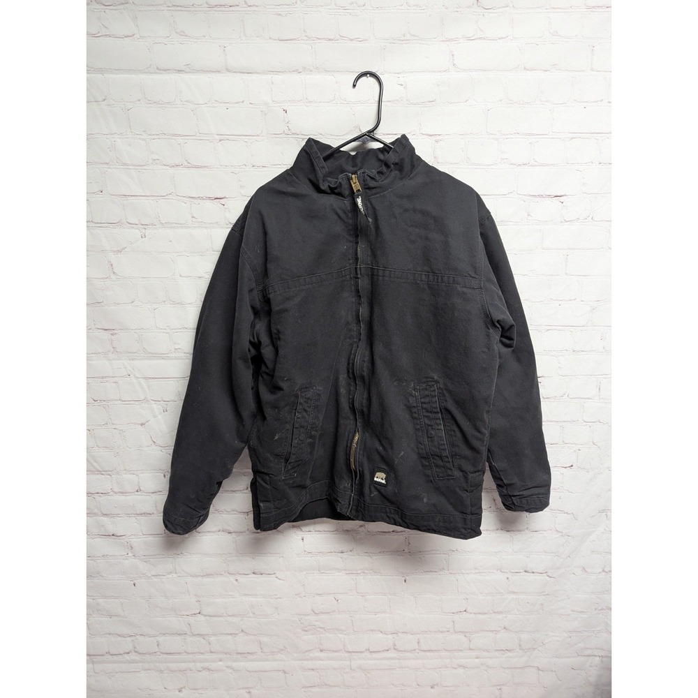 Berne Black Duck Canvas Rugged Workwear Jacket L Tall JL17BK.    RR